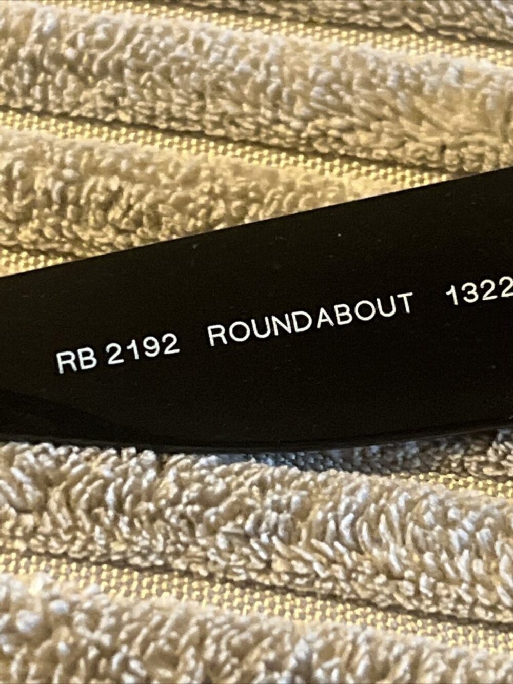Ray Ban ROUNDABOUT Black RB2192 901/31 47□22 145 3N Frame Italy - Picture 7 of 11